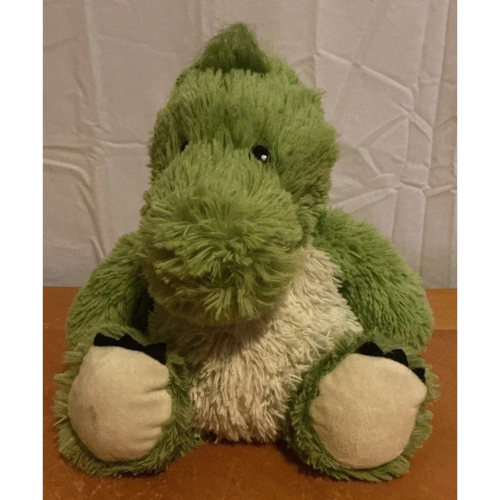 Warmies Green Dinosaur, Microwavable Plush, 10" (9"‎ Sitting)